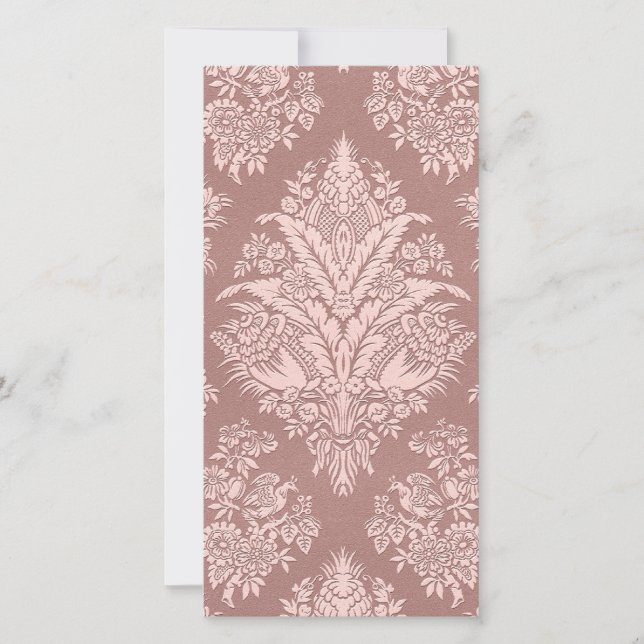 Floral vintage sur beige rose (Devant)