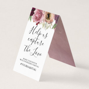 Floral Vintage Wedding Photos Hashtag