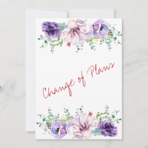 Floral, violet et lilas Changement de plan