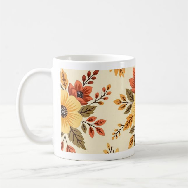 Floral Wedding Gift Mug (Gauche)