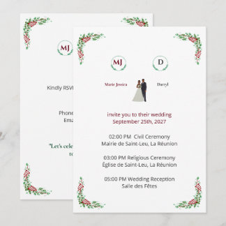 Floral Wedding Invitation