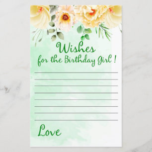 Floral Wives pour la fille d'anniversaire