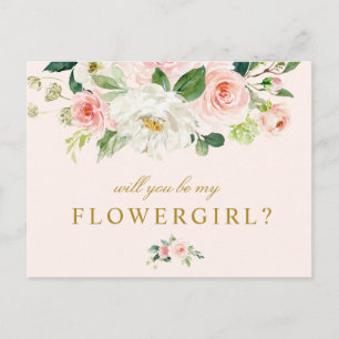 florale rose serez-vous ma carte Flowgirl