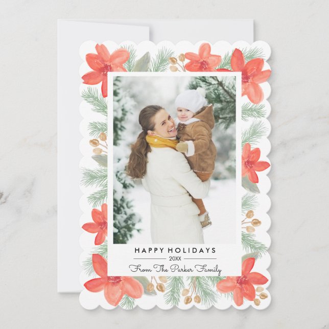 Florales de Noël - Carte photo (Devant)