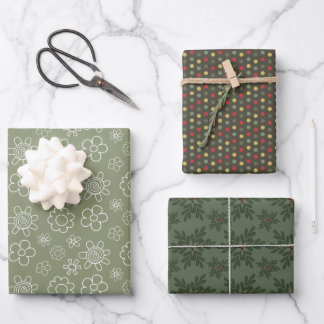 Florales Festives, Points et Feuilles -