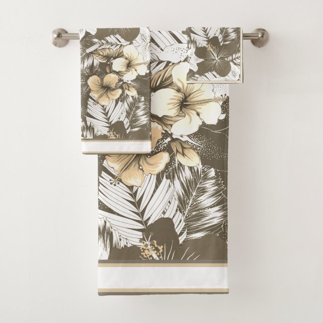 Florals Taupe, Ivory, White Blends (En situation)