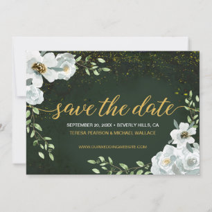 Floraux d'aquarelle Mariage de forêt verte enchant