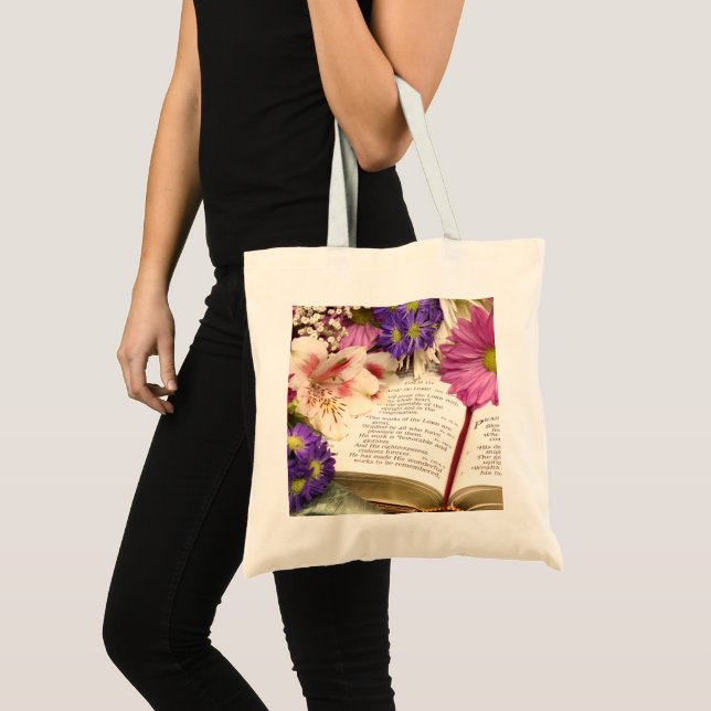 Flore Bible Verse Sac fourre-tout Foi & Fleurs (Devant (produit))