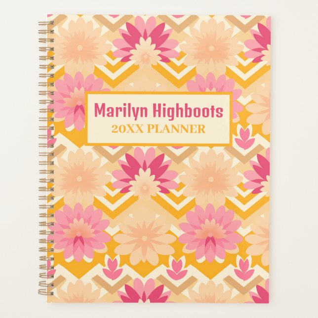 Flore blonde jaune, rose et beige (Devant)