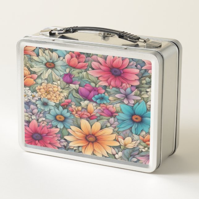 Flore classique #44 - Lunchbox en métal (Dos)
