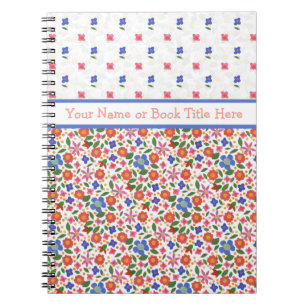 Flore d'art populaire chic sur Carnet de spirale b