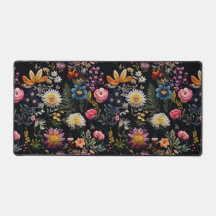 Flore de Cottagecore foncé Mousepad
