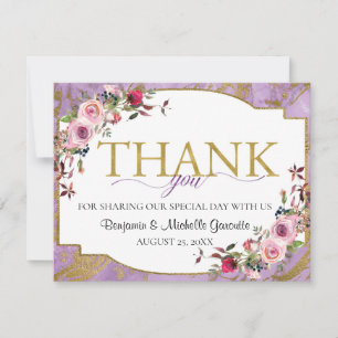 Flore de marbre doré de lavande