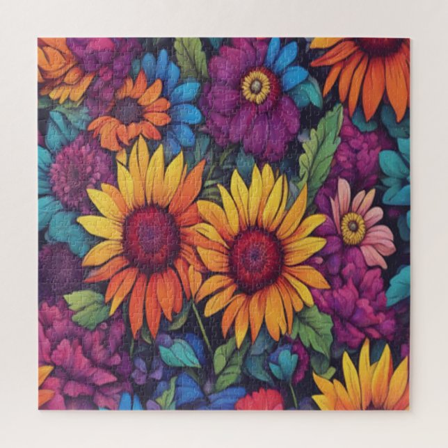 Flore de tournesol #212 - - Puzzles (Vertical)