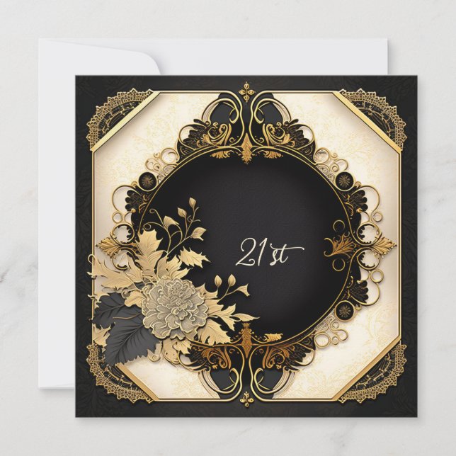 Flore détaillée et dentelle (Devant)