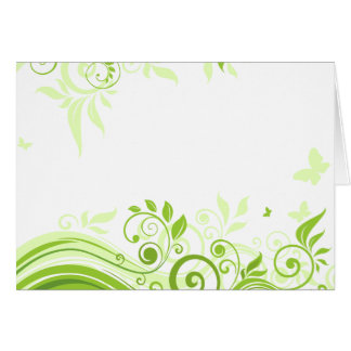 Flore en teintes de vert frais