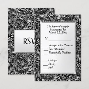 Flore et faune Noir et blanc avec choix de menu
