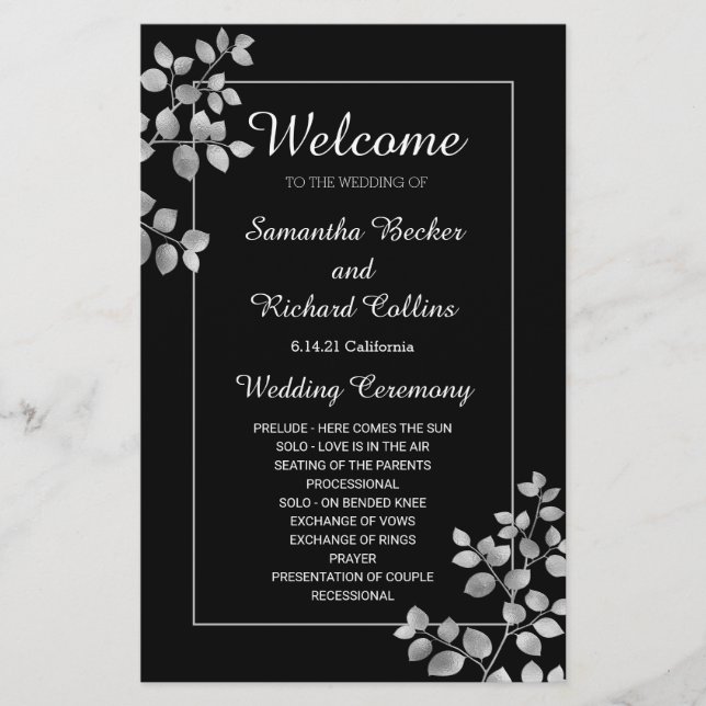 Flore moderne d'argent (Devant)