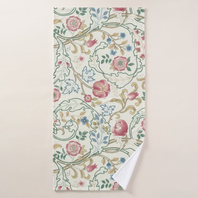 Flore, motifs floraux, William Morris (Serviette de bain)