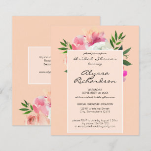 Flore rose et blanc Budget - Fête des mariées 2B