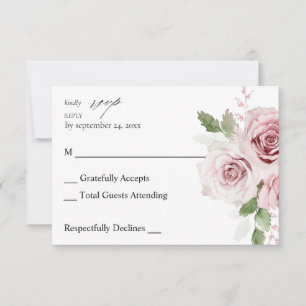 Flore rose pâle no Repas RSVP