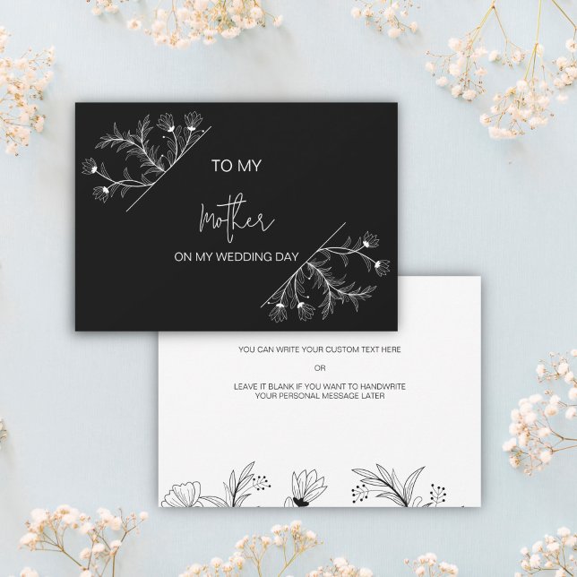 Flore simple à ma mère sur ma carte de jour de mar (Créateur téléchargé)