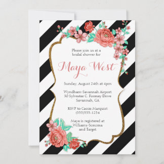 Flore Vintage avec invitation à la Parties scintil