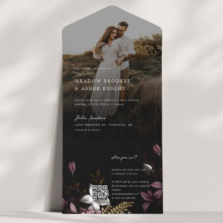 Florence Faire-part de mariage Photo Avec RSVP