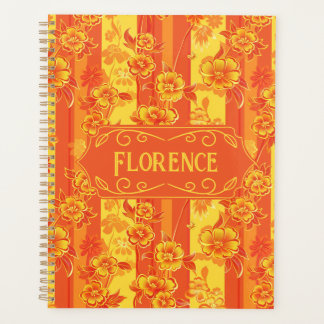 Florence Floral jaune et orange