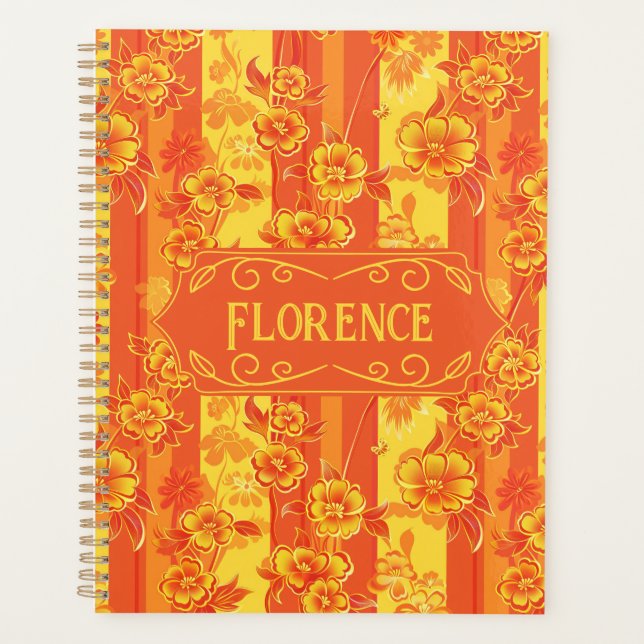 Florence Floral jaune et orange (Devant)