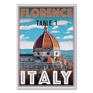 Florence Italie Table Place carte Mariage