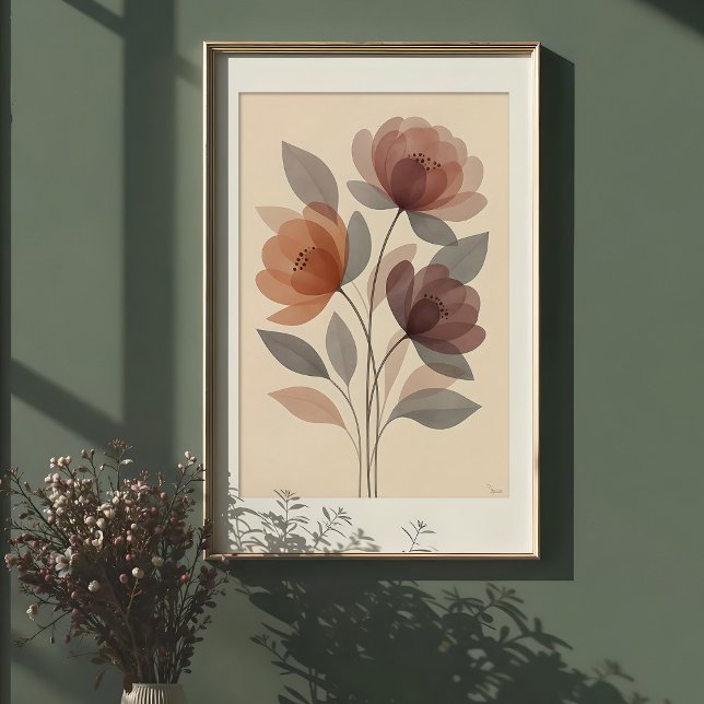 Flores éthériques : Aquarelle Muet Impression flor (Créateur téléchargé)