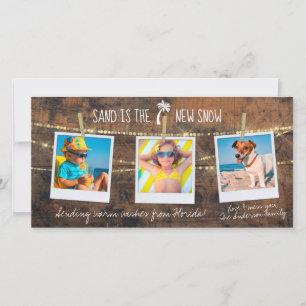 Florida Holiday Sand est le New Snow 3 Cartes phot