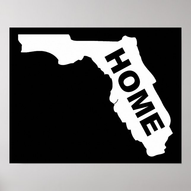 Florida Home Poster Sign Sunshine State (Devant)