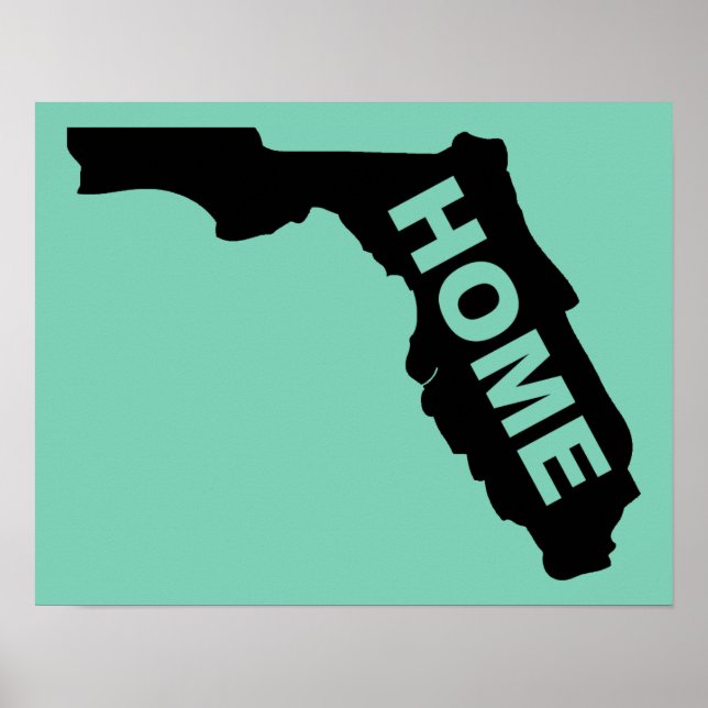 Florida Home Poster Sign Sunshine State (Devant)