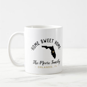 Florida Home Sweet Home Famille Monogramme Mug