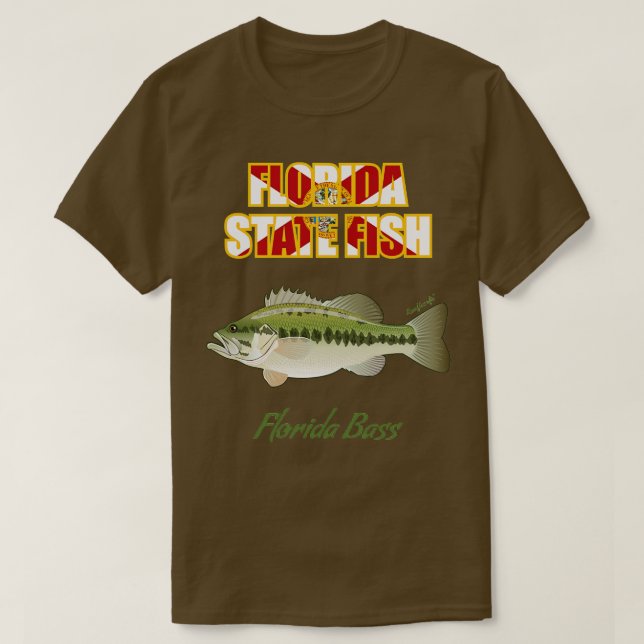 Florida State Freswater Fish Florida Bass TShirt (Design devant)