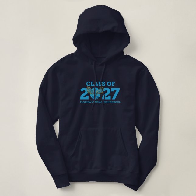 Florida Virtual HS, promotion 2027 Sweat à capuche (Design devant)