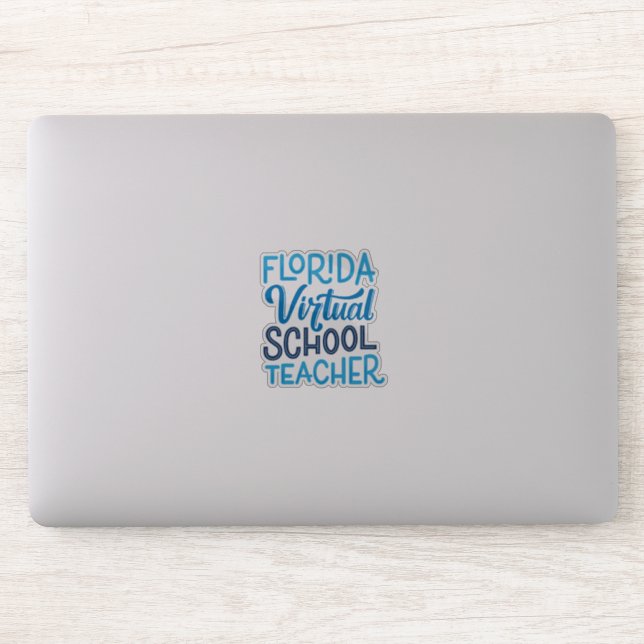 Florida Virtual School Enseignant Vinyl Sticker (Ordinateur)