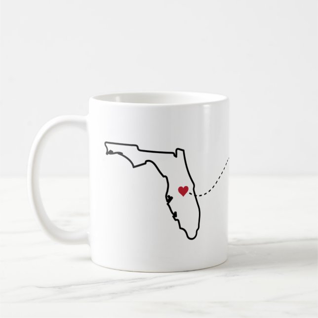 Floride - Arkansas - Coeur2Coeur Coffee Mug (Gauche)