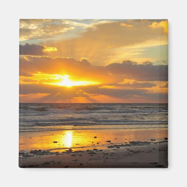 Floride Beach Pittoresque Sunrise Magnet (Devant)
