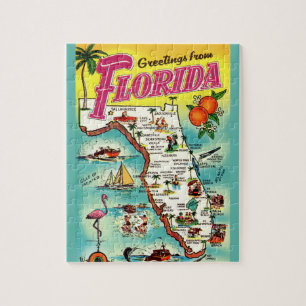 Floride Carte de voeux 8x10 Jigsaw Puzzle