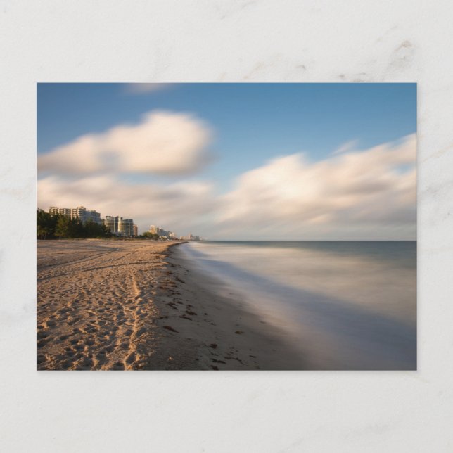 Floride - Carte postale de la plage de Fort Lauder (Devant)