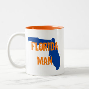 Floride Homme Gator Bleu à deux tons café Mug