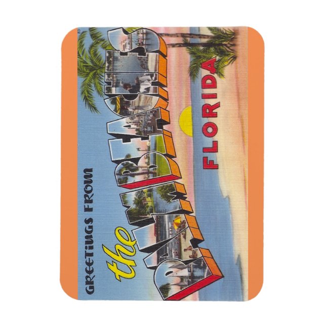 Floride, Palm Beaches Magnet (Vertical)