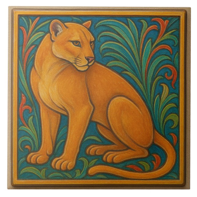 Floride Panther - Carreaux en céramique (Devant)