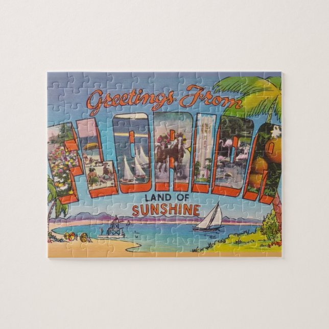 Floride Salutations 8x10 Jigsaw Puzzle (Horizontal)