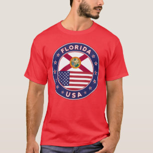 Floride, T-shirt Floride, rouge