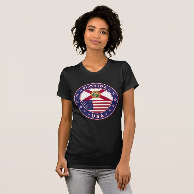 Floride, t-shirt noir, (Devant entier)