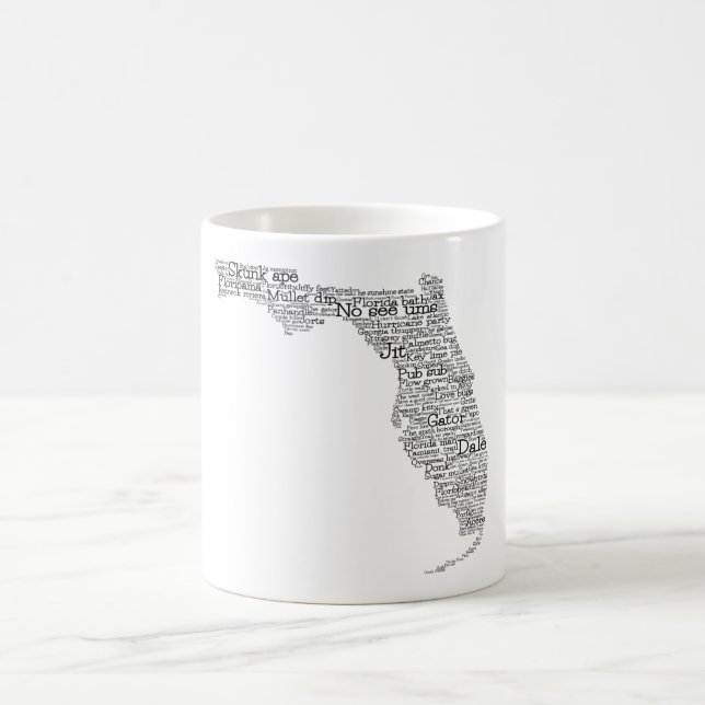 Floride USA Slang Word Carte d'art Café Mug (Centre)